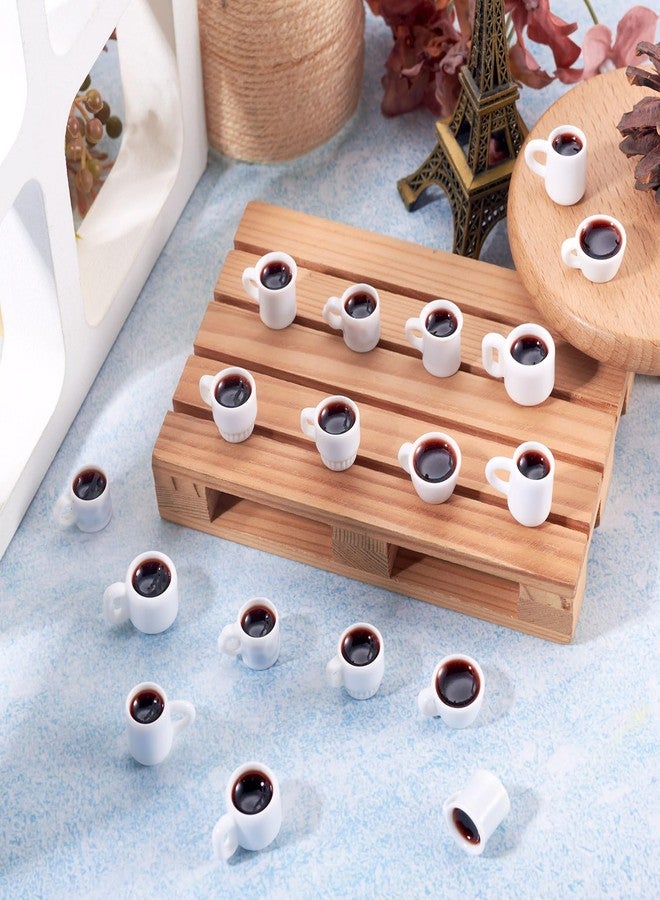 BB Beadthoven Beadthoven 24Pcs Min Resin Coffee Cups Miniature Food for Dollhouse Mini Drinks Cups Kitchen Accessories Sets Coffee Mug Figures for Micro Landscape Party Decor Keychain Earrings DIY Jewelry Making - Image 5